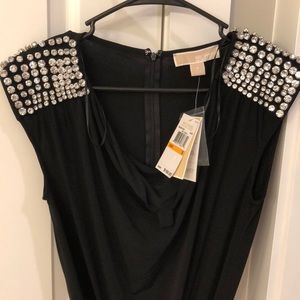 Michael Kors Black jumper with cute diamond detail